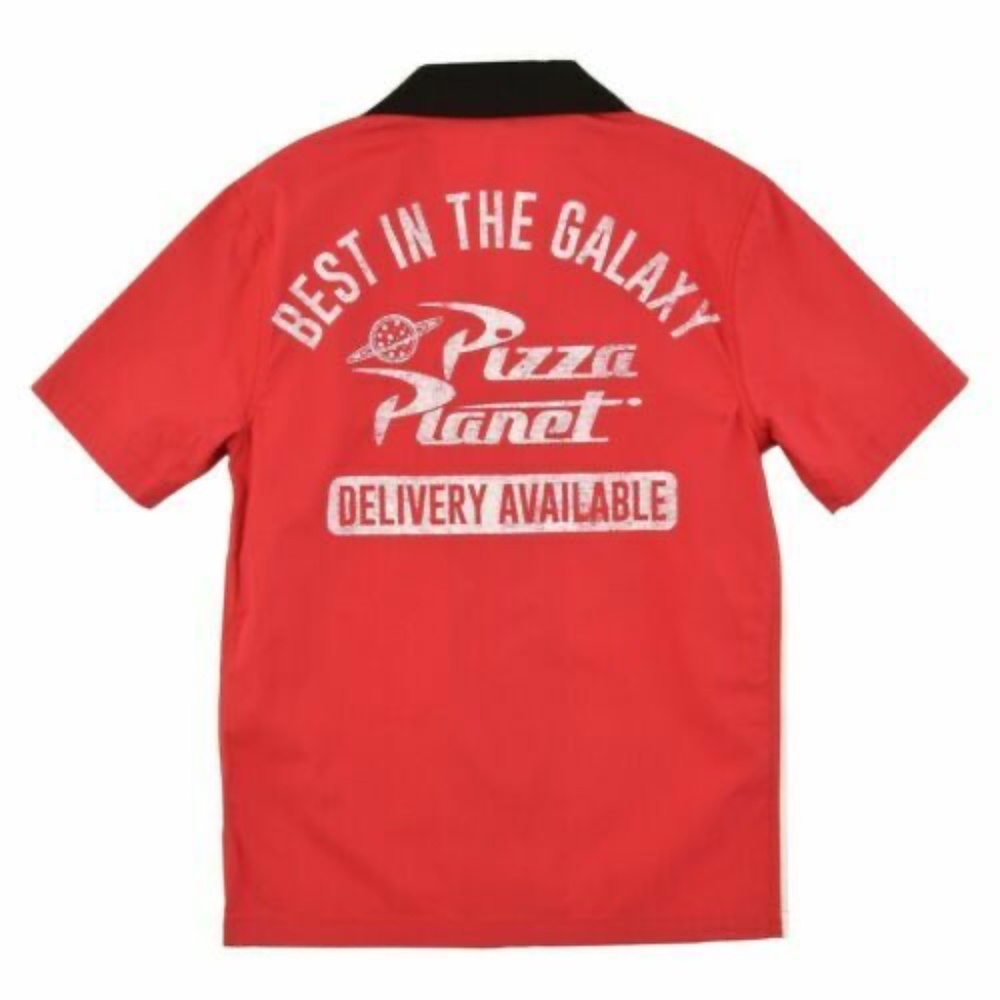 Disney Toy Story Pizza Planet Best In The Galaxy Camp Bowling Shirt - NEW - Picture 2 of 2